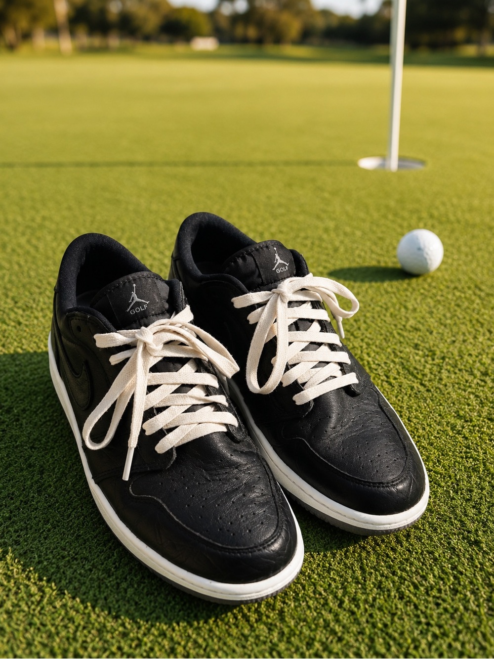 Nike Air Jordan Golf Shoes Sneakers - Black / White